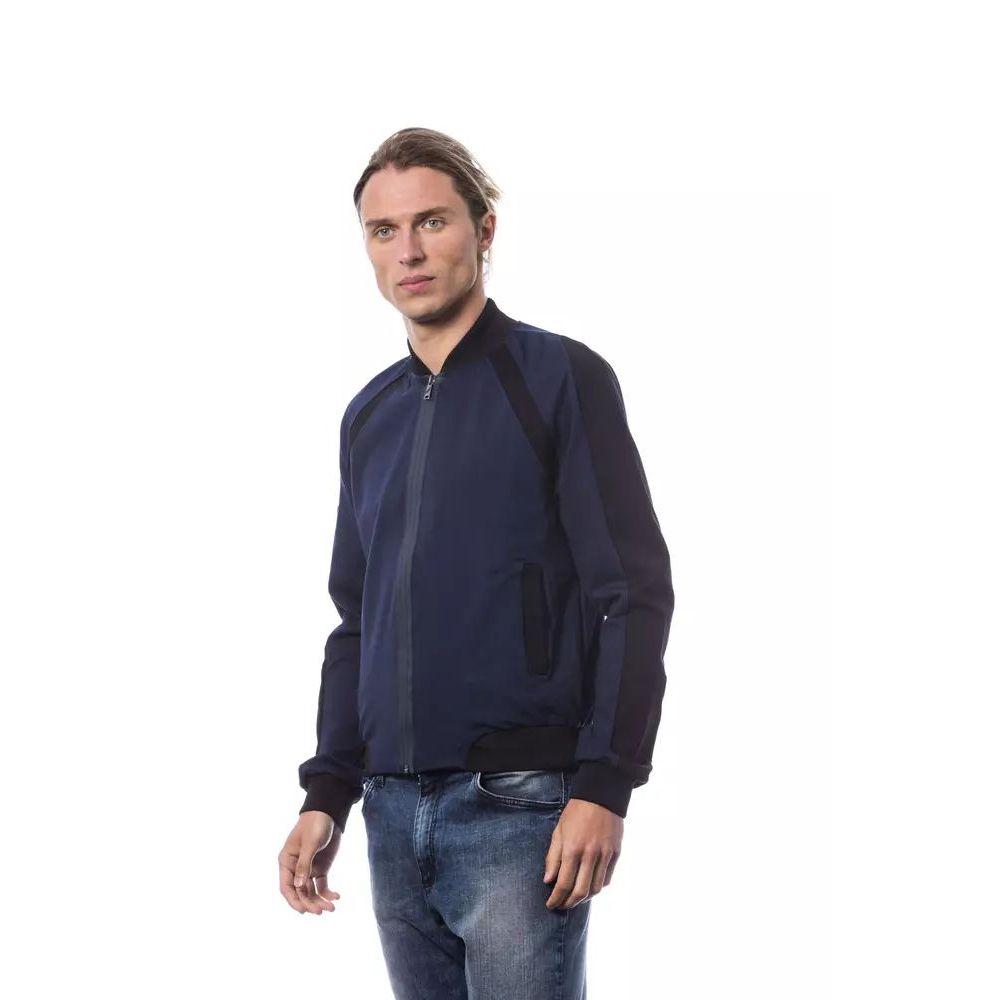 Blauer Viskose-Bomber