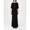 Schwarzes Freizeitkleid aus Elastan