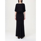 Schwarzes Freizeitkleid aus Elastan