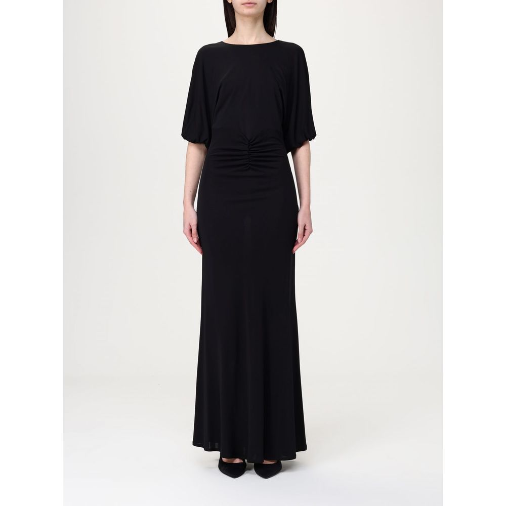 Schwarzes Freizeitkleid aus Elastan