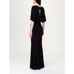 Schwarzes Freizeitkleid aus Elastan