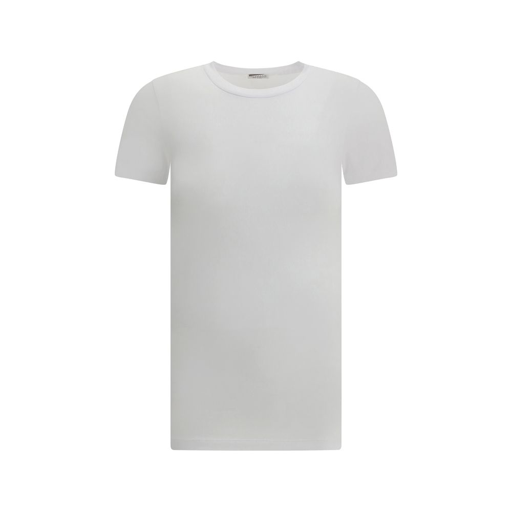 Weißes Baumwoll-T-Shirt