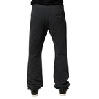 Schwarze Straight Fit Mid Waist Jeans aus Denim