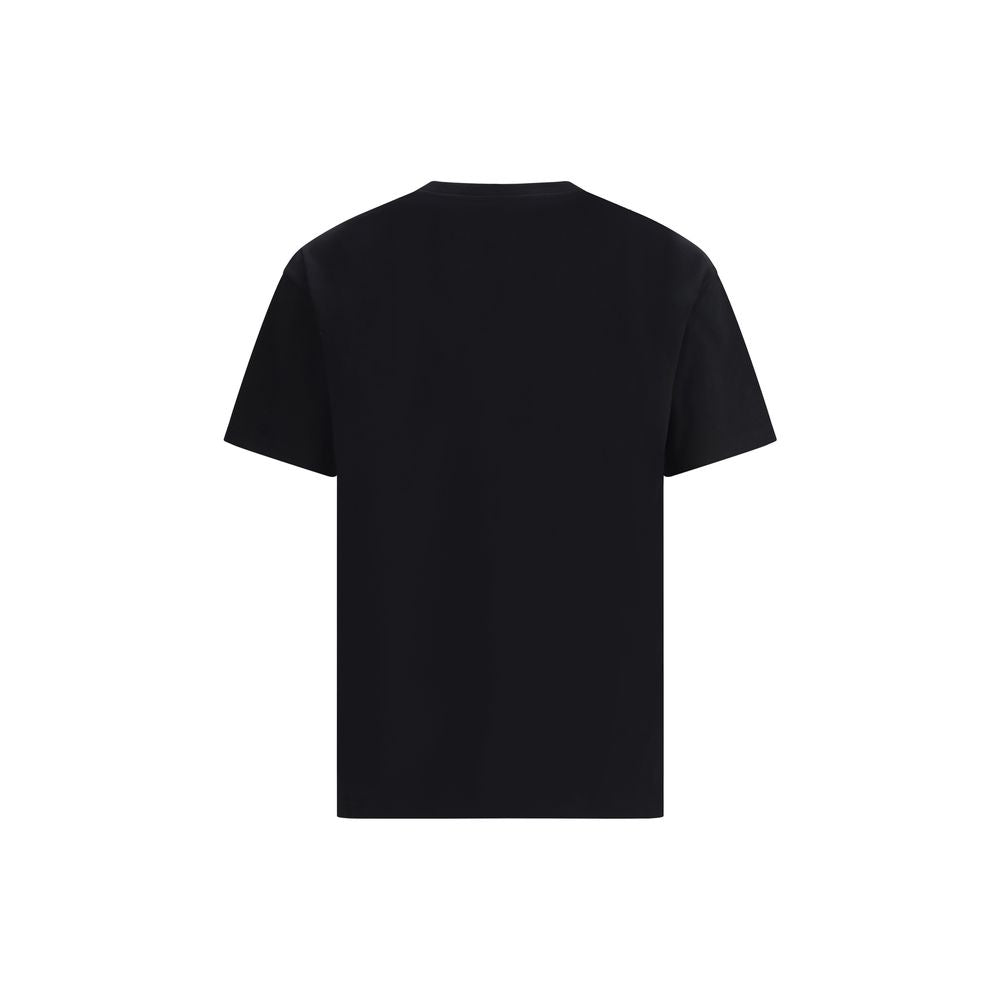 Schwarzes Baumwoll-T-Shirt