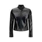 Black Cotton Full-Length Jacket