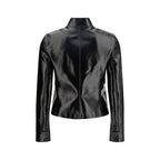 Black Cotton Full-Length Jacket
