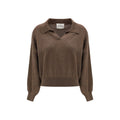 Maglione in cashmere marrone
