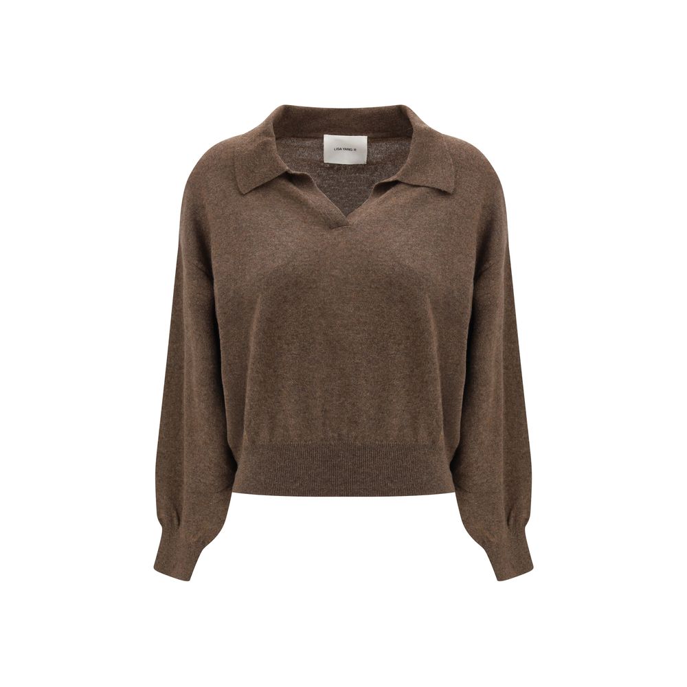 Maglione in cashmere marrone