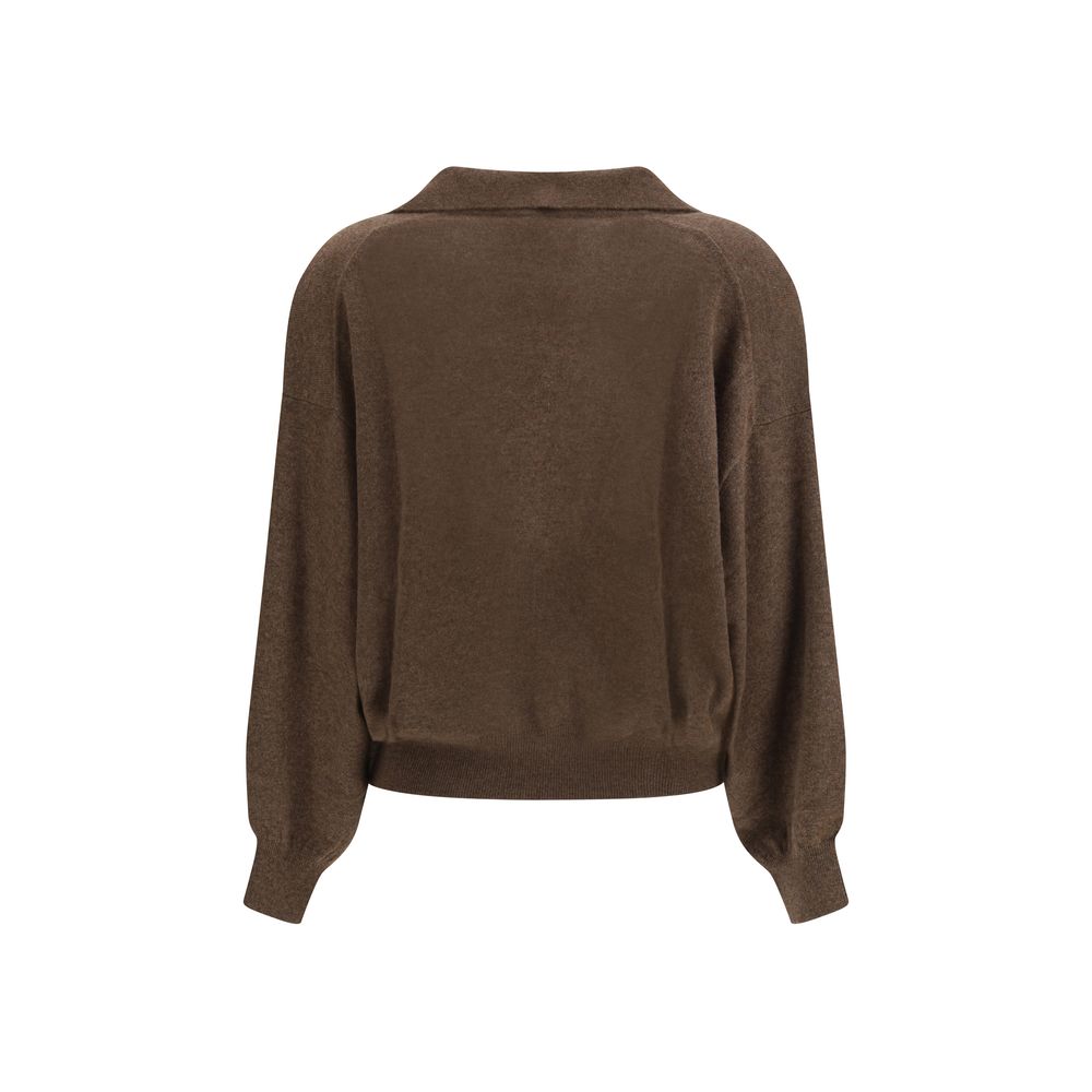 Maglione in cashmere marrone