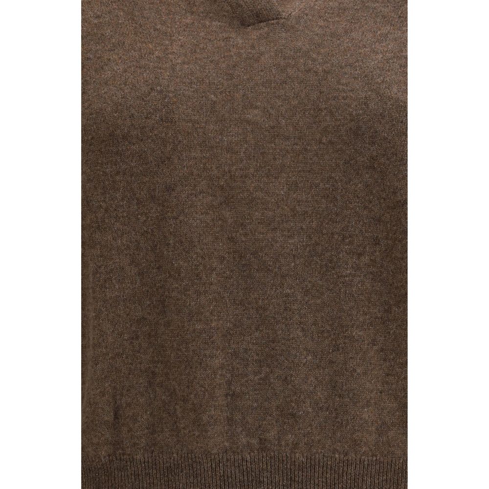 Maglione in cashmere marrone