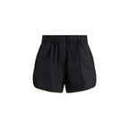 Bermudashorts aus schwarzem Recycling-Polyamid