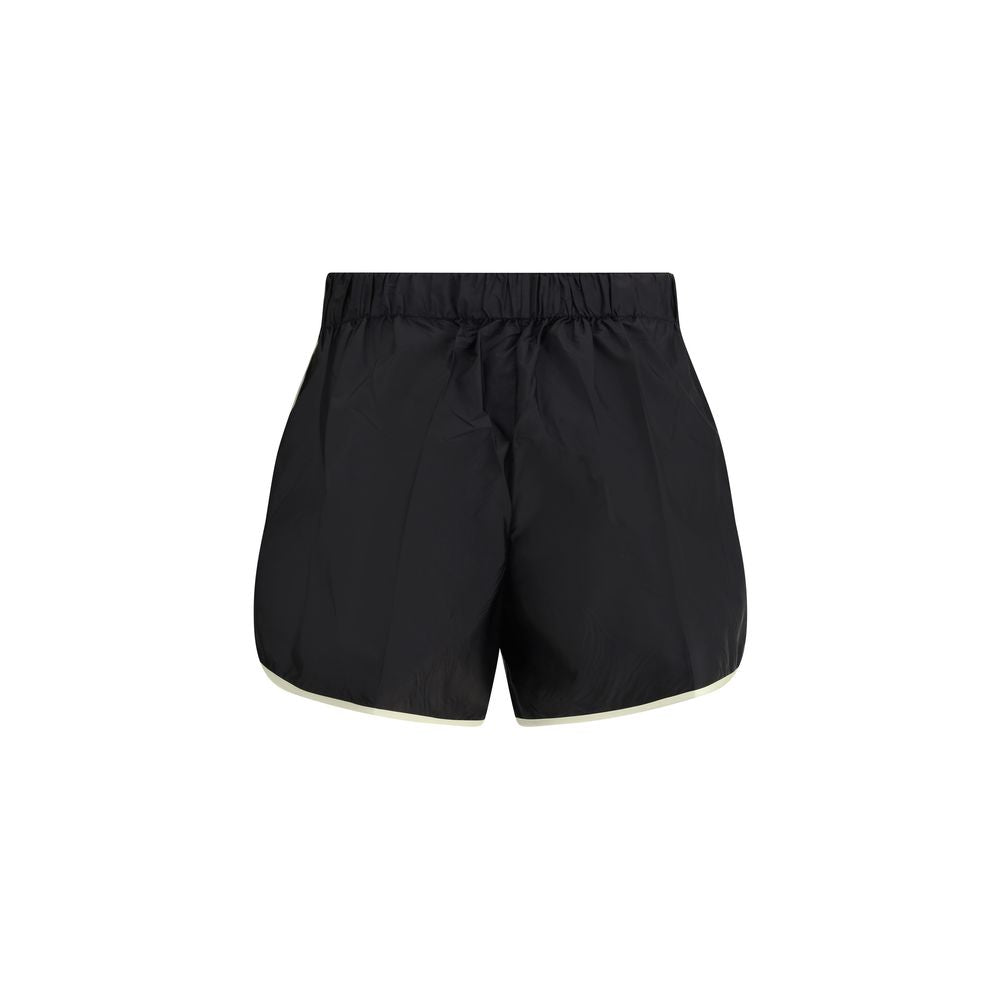 Bermudashorts aus schwarzem Recycling-Polyamid