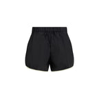 Bermudashorts aus schwarzem Recycling-Polyamid