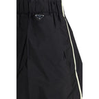 Bermudashorts aus schwarzem Recycling-Polyamid