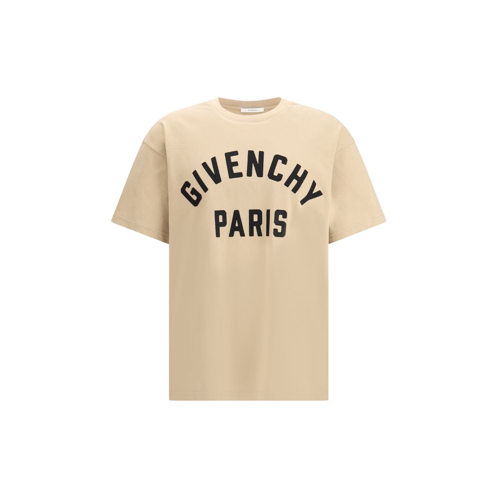 T-shirt in cotone beige