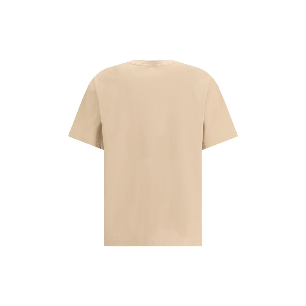 T-shirt in cotone beige