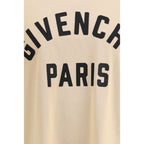 T-shirt in cotone beige