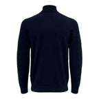 Blue Polyester Turtleneck