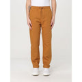 Pantalone casual in lino marrone
