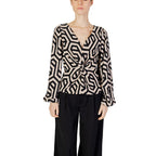 Beige Polyester Blouse
