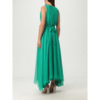 Bicolor Polyester Casual Dress