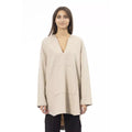 Beige Wool Hoodie