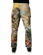 Mehrfarbige Tropical King Loungehose