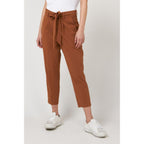 Braune Freizeithose aus Polyester