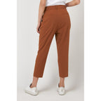 Braune Freizeithose aus Polyester
