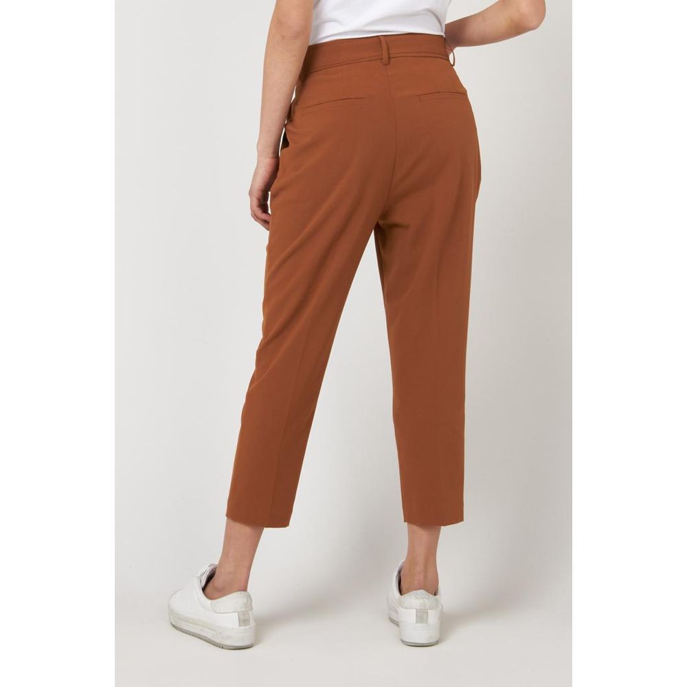 Braune Freizeithose aus Polyester