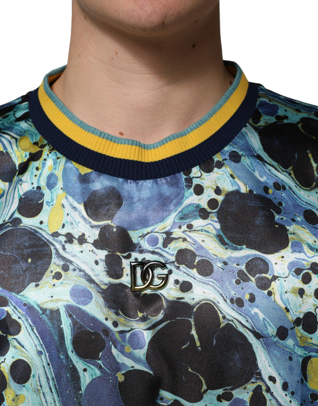 Pullover mit Marmorprint in mehreren Farben