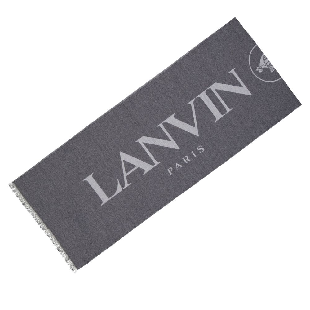 Grauer Seidenschal