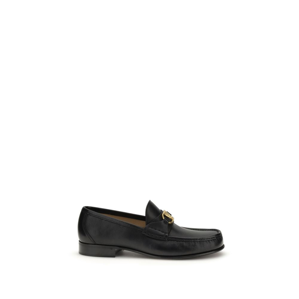 Slipper aus schwarzem Kalbsleder