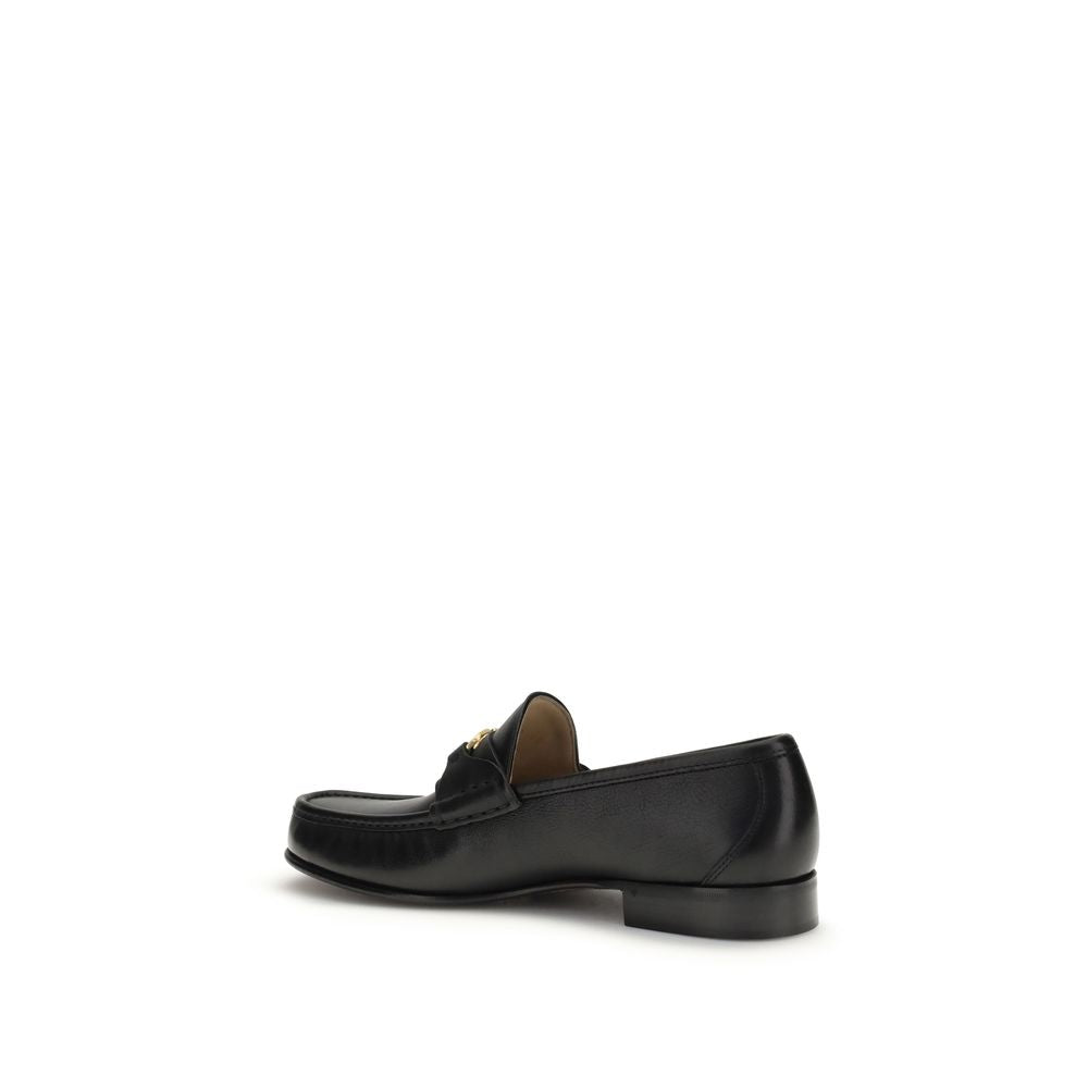 Slipper aus schwarzem Kalbsleder