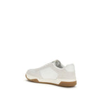 Weiße athletische Sneaker aus Kalbsleder (Bos Taurus)