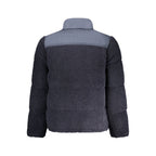 Blue Polyester Men's Jacket