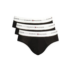 Herren-Slip aus schwarzer Baumwolle