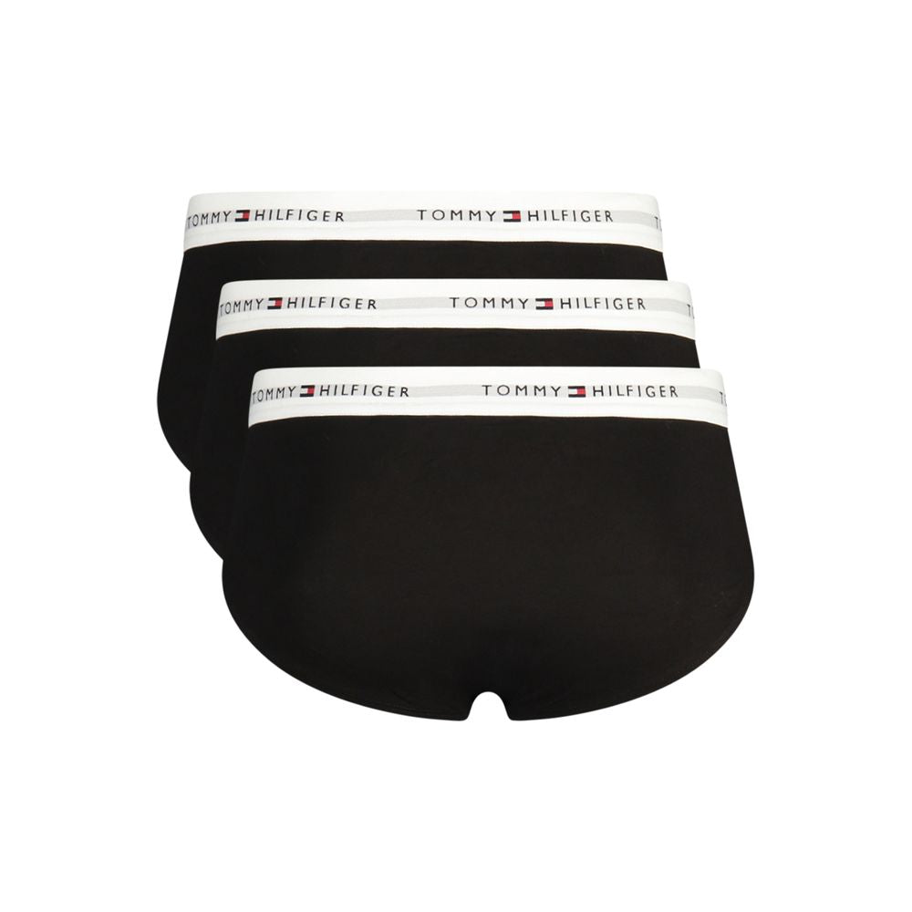 Herren-Slip aus schwarzer Baumwolle