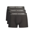 Black Cotton Men's Boxer Short