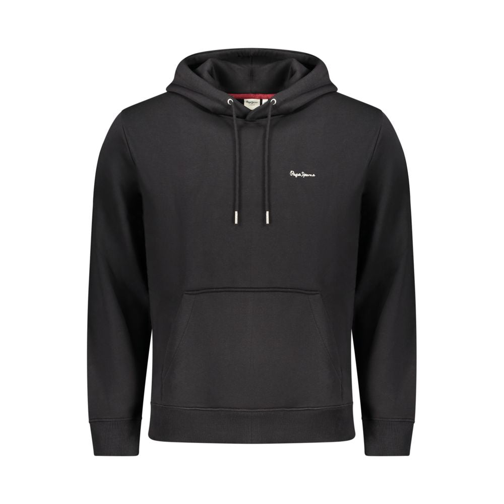 Herren-Sweatshirt aus schwarzem Polyester