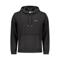 Herren-Sweatshirt aus schwarzem Polyester