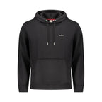 Herren-Sweatshirt aus schwarzem Polyester