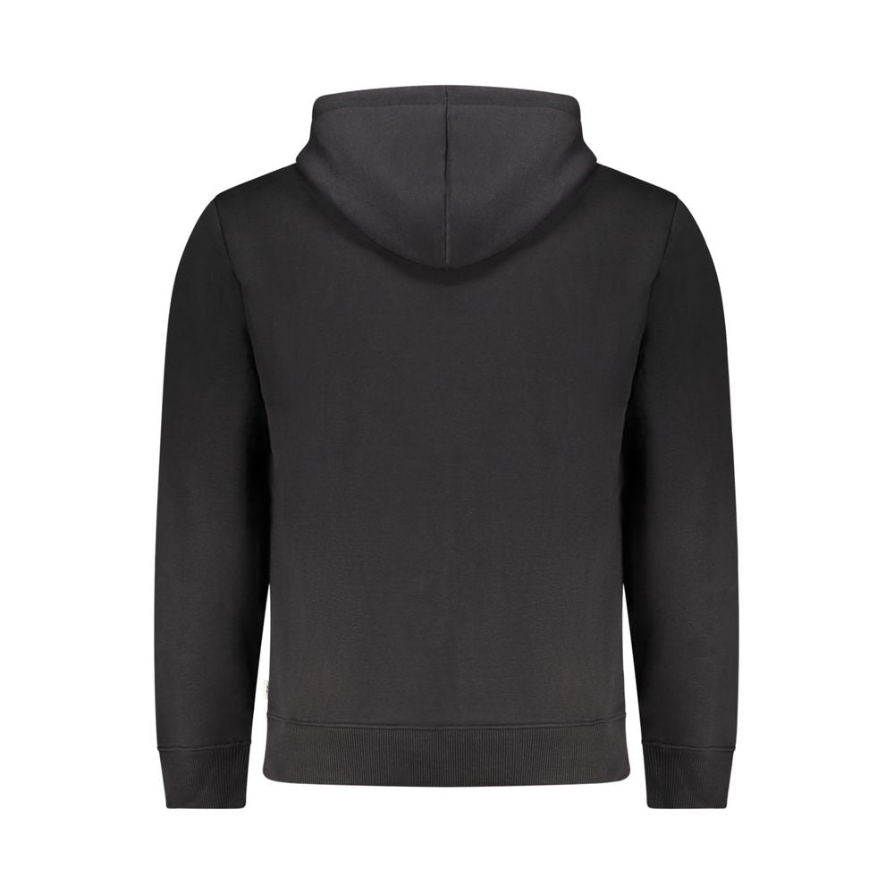 Herren-Sweatshirt aus schwarzem Polyester