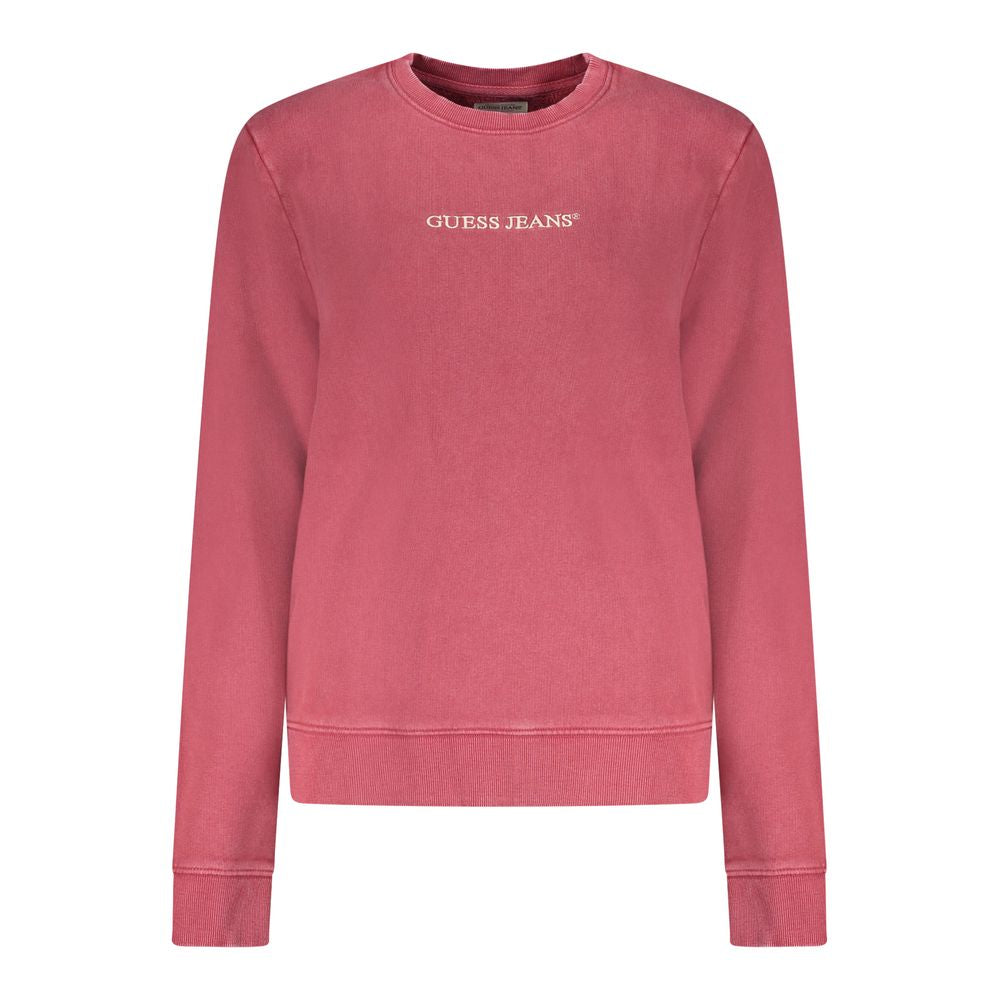 Rotes Baumwoll-Sweatshirt für Damen