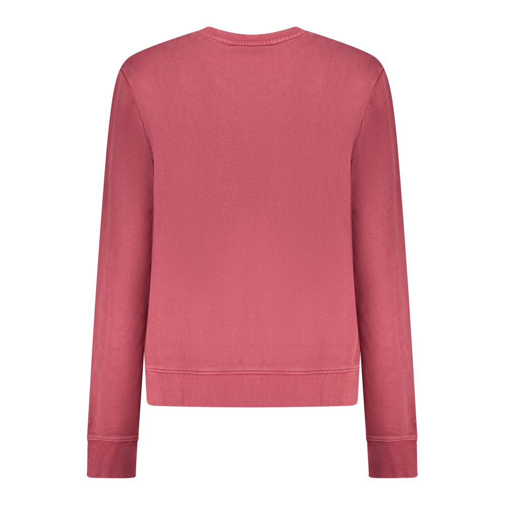 Rotes Baumwoll-Sweatshirt für Damen