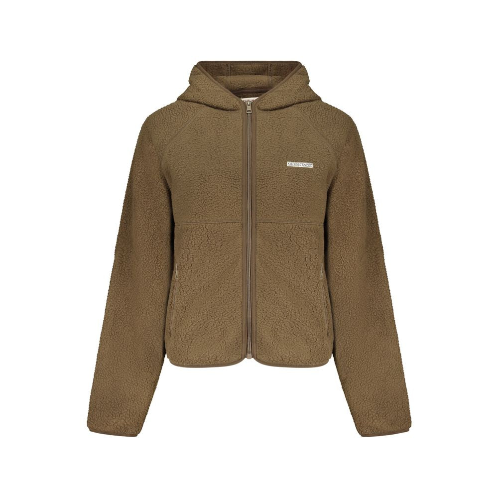 Braunes Polyester Damen Sweatshirt