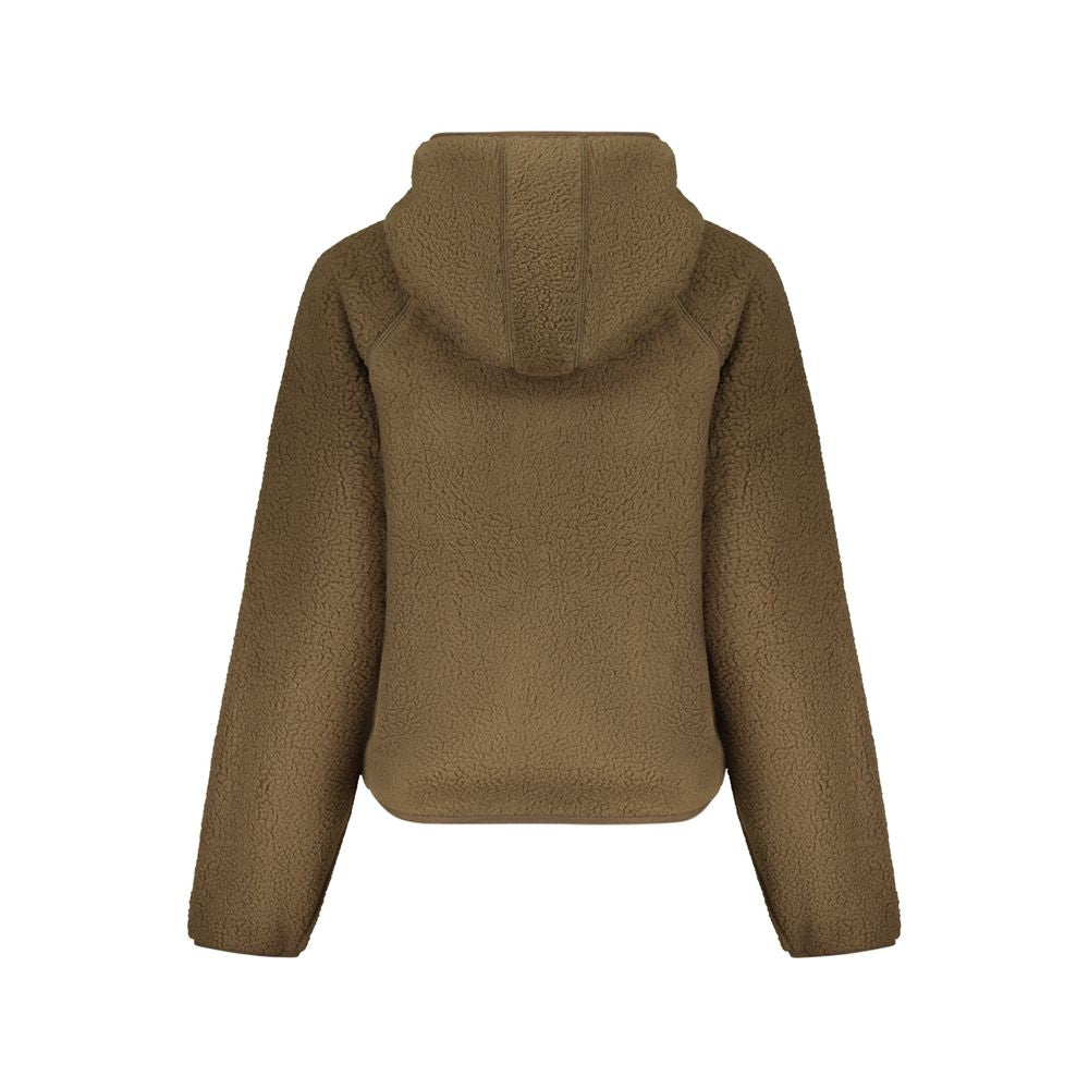 Braunes Polyester Damen Sweatshirt