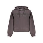 Felpa da donna in cotone nero