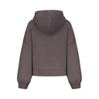 Felpa da donna in cotone nero