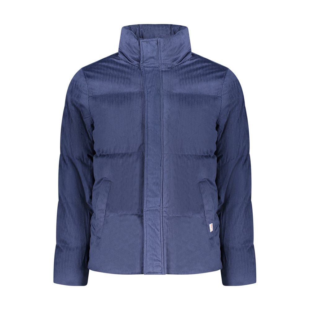 Blaue Polyester-Herrenjacke